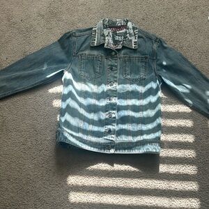 2002 rare reversible True Religon denim trucker jacket